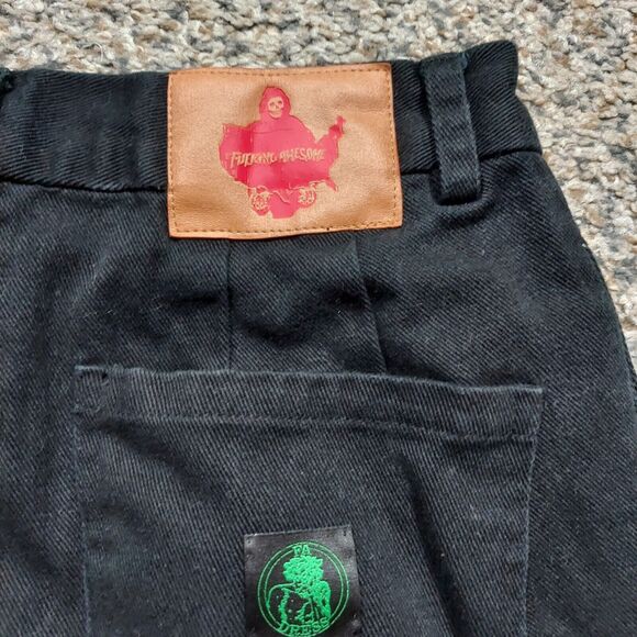 FA World Entertainment F**ing Awesome Jeans 28 Black Skinny - Picture 6 of 8